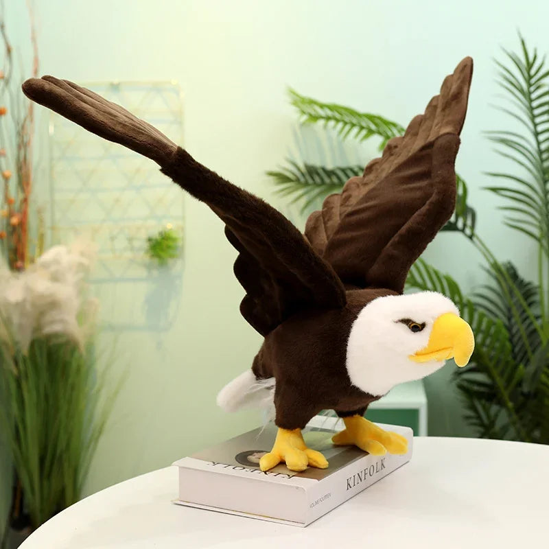 Realistic Bald Eagle Plush Toy with Spread Wings - Image 7