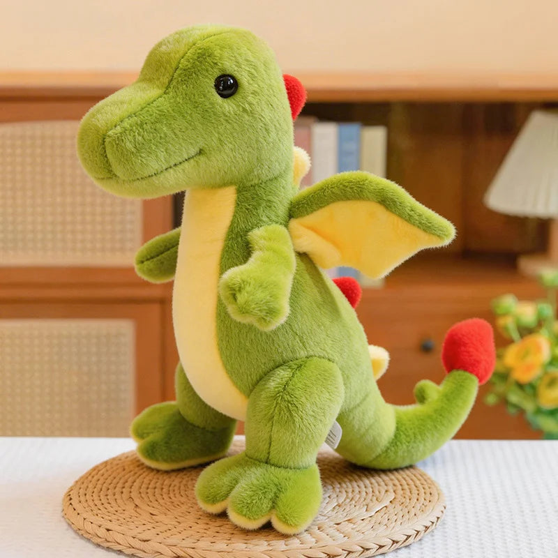 Cute Lime Green Plush Dinosaur Assortment - Image 8
