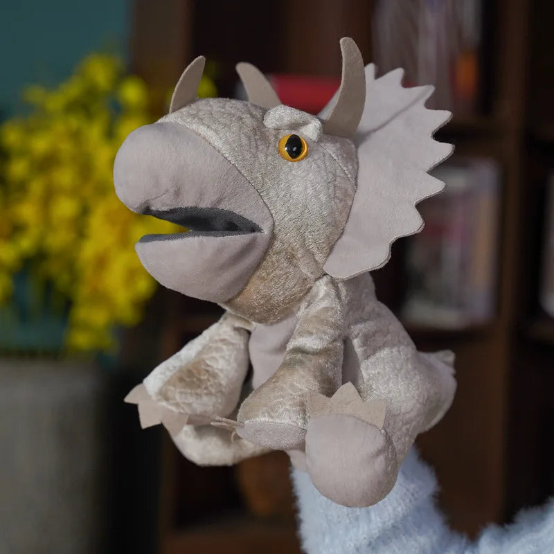 Green T-Rex Soft Plush Hand Puppet - Image 10