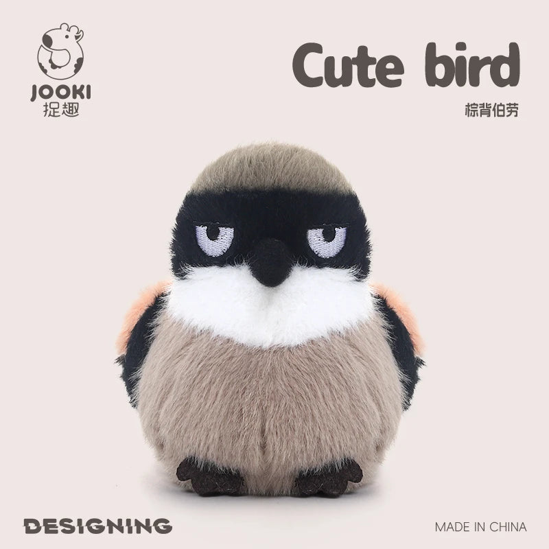 Cute Black Bird Plush Toy with Spiky Hair - Image 9