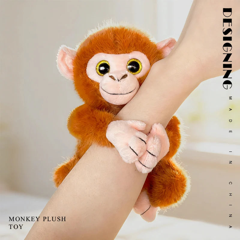 Cute Brown Monkey Plush Toy with Big Eyes - Image 4