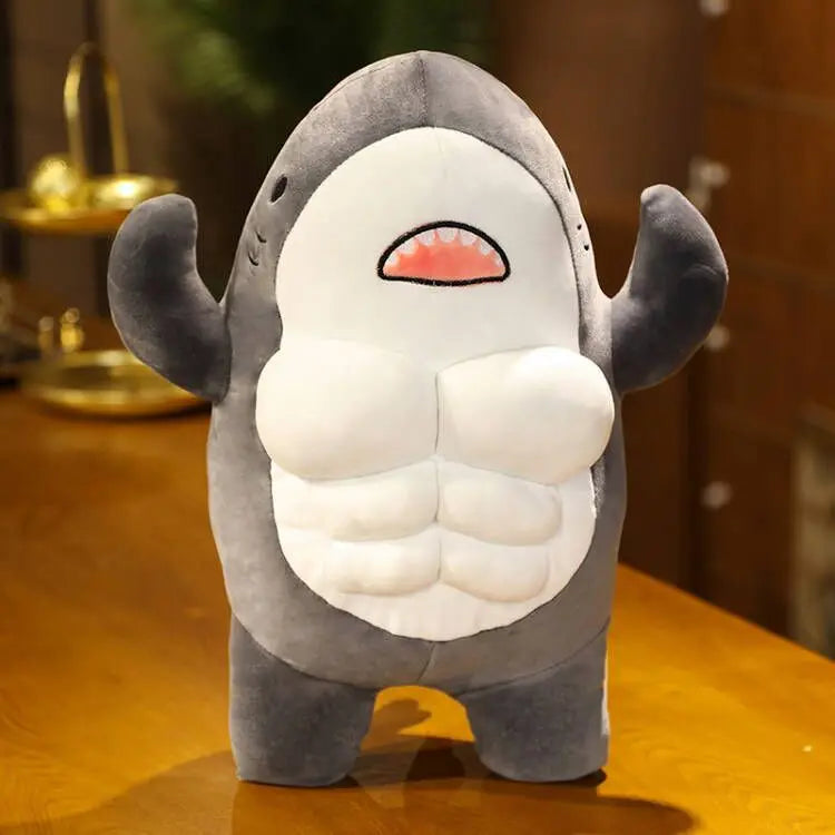 Funny Muscle Shark Plush Toy - Image 8