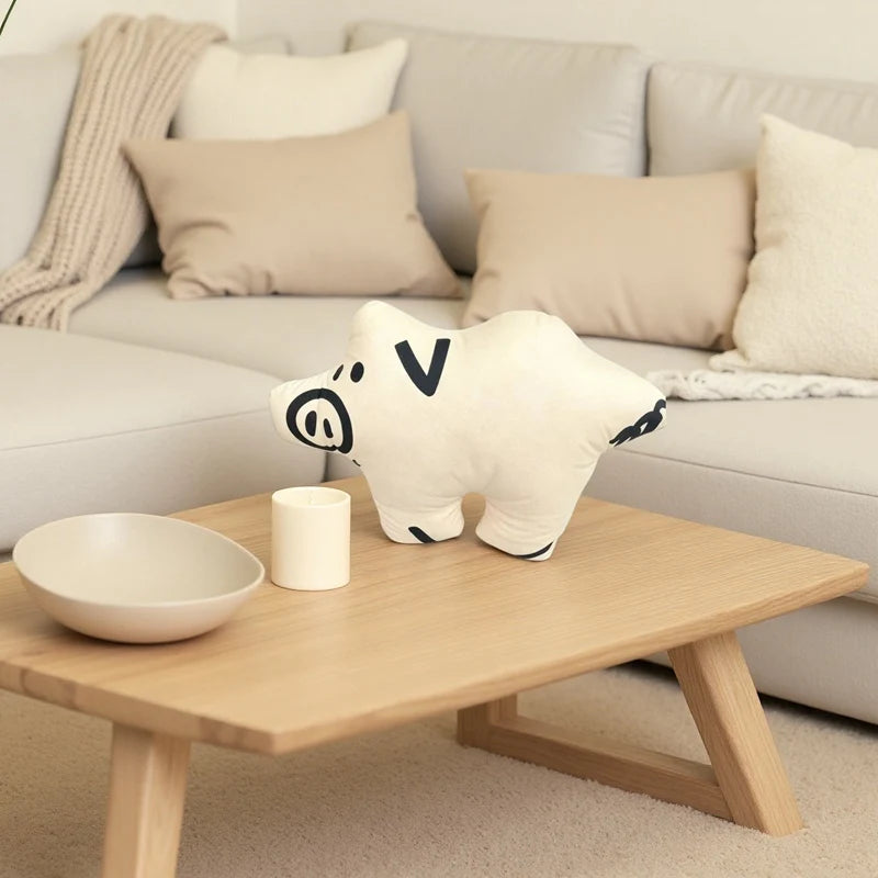 Cute Creamy Animal Shaped Plush Pillow - Image 10