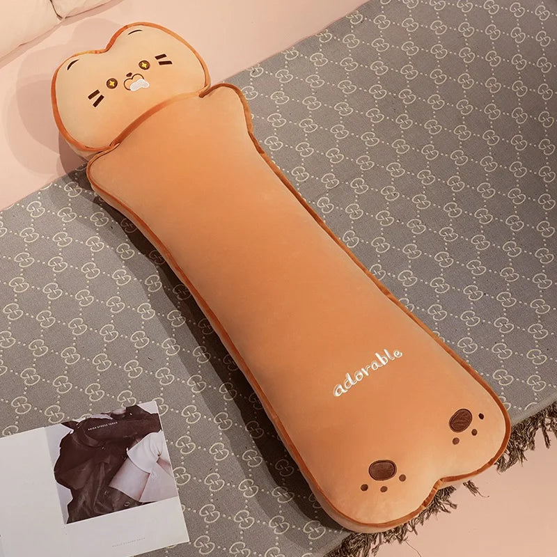 Cute Animal Face Caramel Plush Body Pillow - Image 9