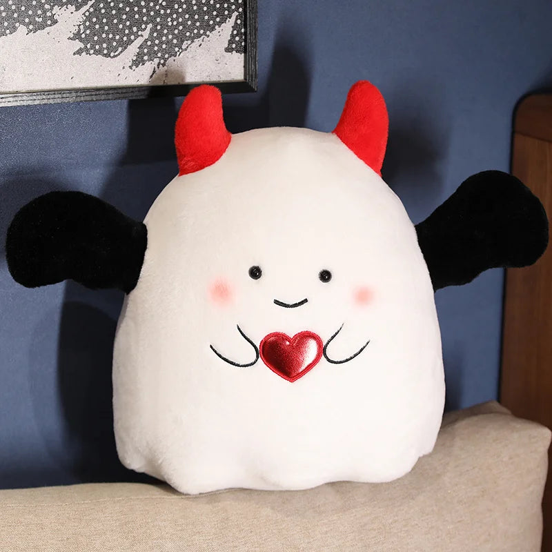 Cute Demon Plush Toy with Red Heart - Image 6