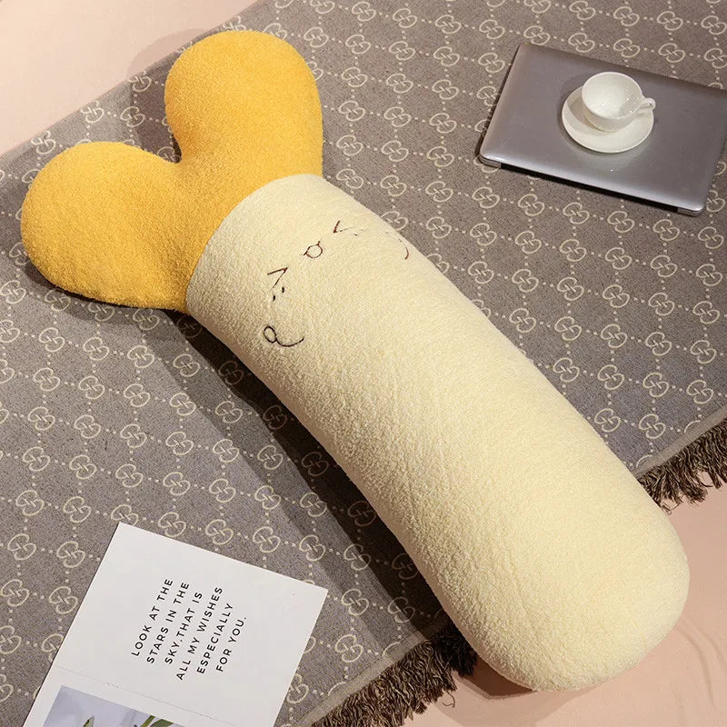 Cute Radish Plush Body Pillow with Embroidered Face - Image 8