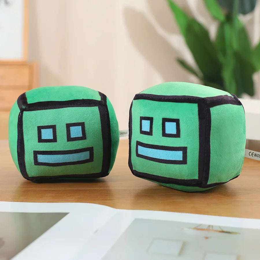 Set of 4 Vibrant Pixel Cube Plush Toys - Image 3