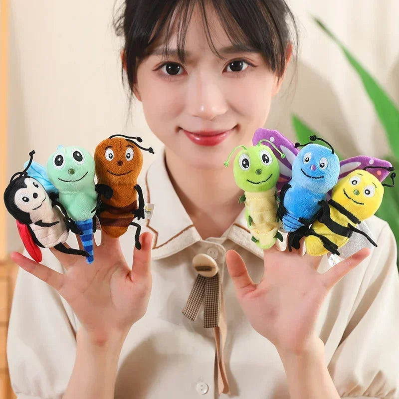 6-Piece Plush Wild Animal Finger Puppet Set - Image 35