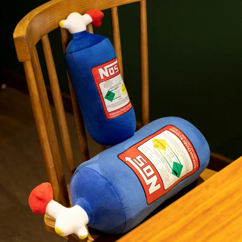 Iconic NOS Bottle Royal Blue Plush Pillow - Image 6