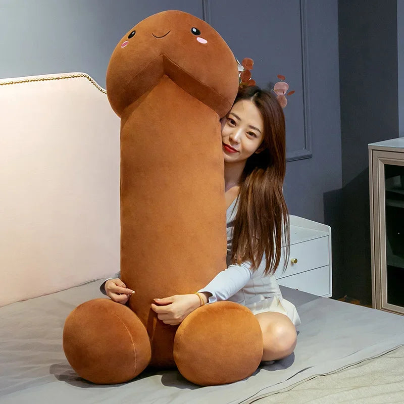 Giant Humorous Plush Body Pillow with Smiling Face - Image 5