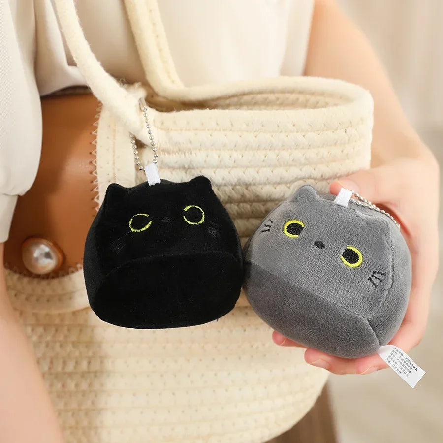 Kawaii Chubby Cat Plushie & Keychain Set - Image 5