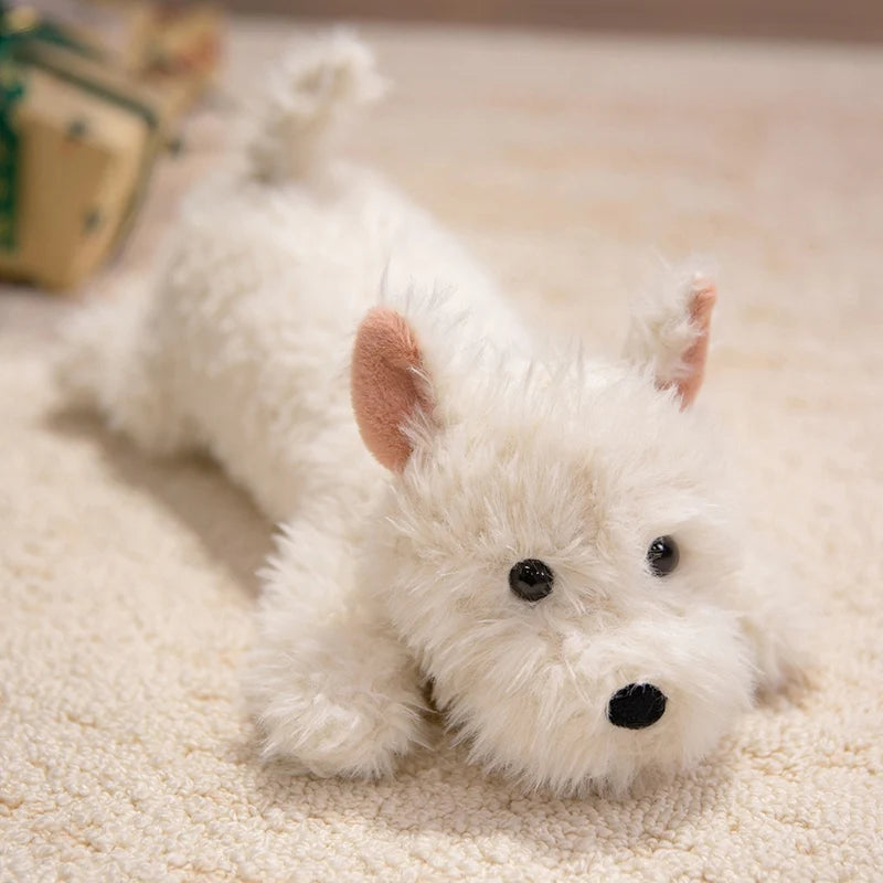Long Schnauzer Dog Plush Pillow with Sunglasses - Image 7