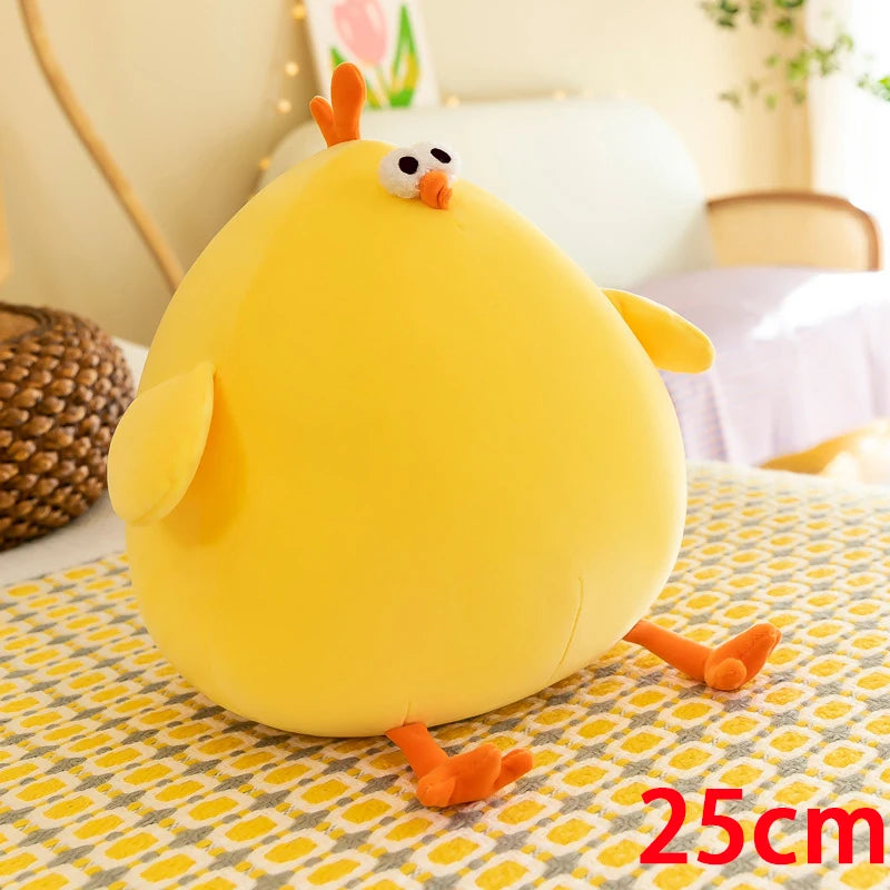 Cute Round Yellow Chick Plush Toy - Image 7