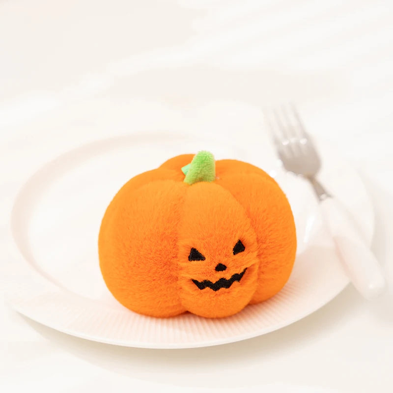 White Dog and Brown Wombat Halloween Plush Set - Image 8