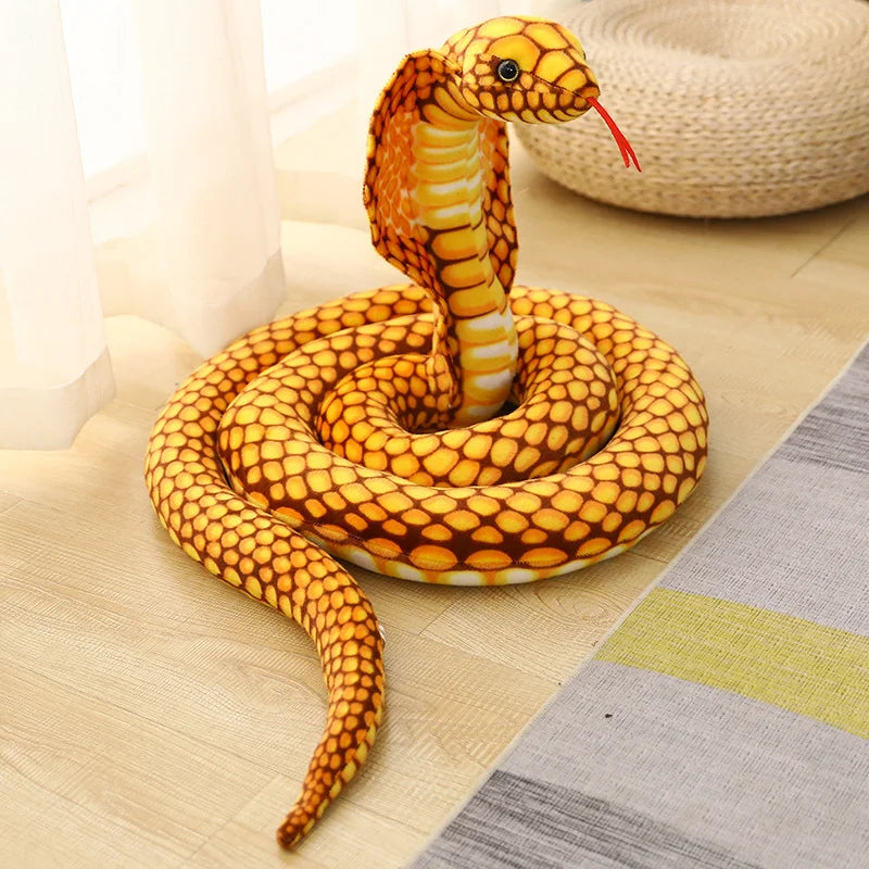 Yellow and Orange Hooded Cobra Plush Toy - Image 7