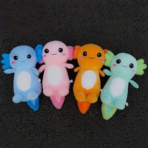 Cute Axolotl Plush Toy with Fluffy Frills