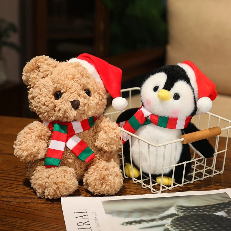 Red Santa Claus Plush with Merry Christmas Sign - Image 6