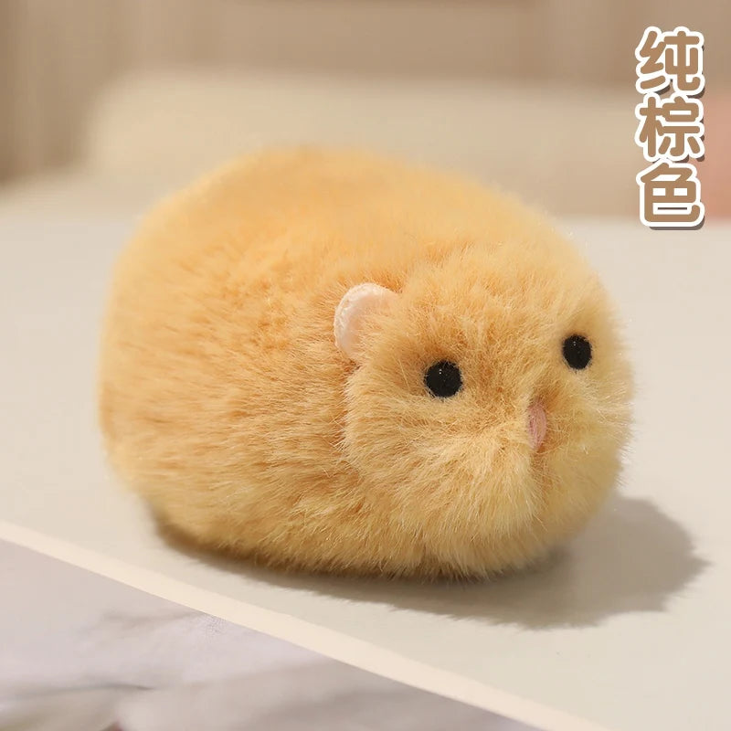 Chubby Mottled Orange Hamster Plush - Image 9