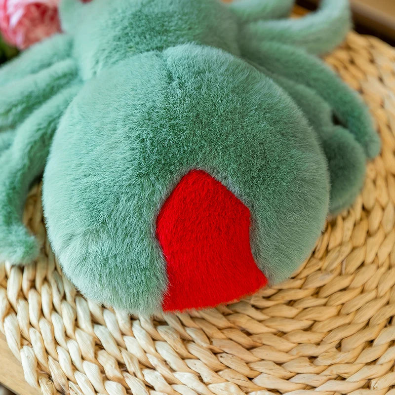Cute Fuzzy Spider Plush with Red Heart - Image 6
