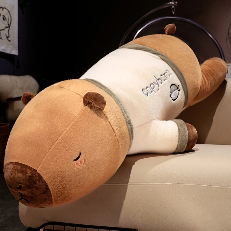 Oversized Capybara Plush Body Pillow with Shirt - Image 6