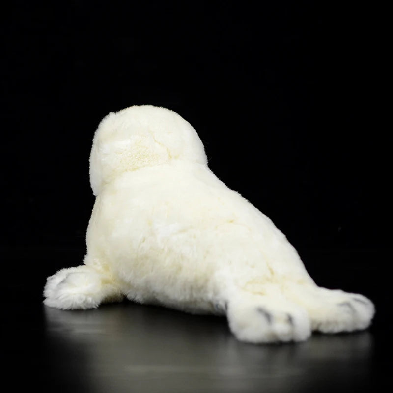 Realistic White Baby Seal Plush Toy - Image 3
