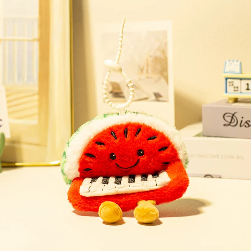 Adorable Plush Instrument & Fruit Keychain - Image 9