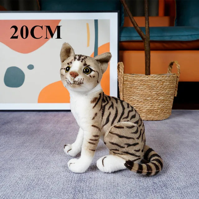 Soft Grey Lying Cat Plush - Image 13