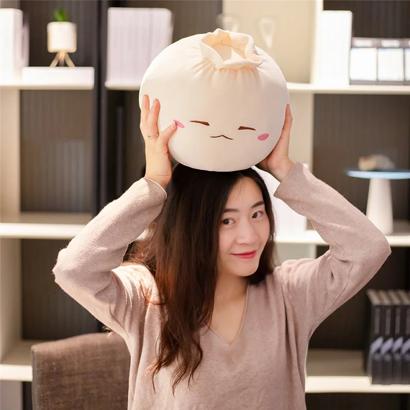 Kawaii Steamed Bao Bun Plush Pillow - Image 2