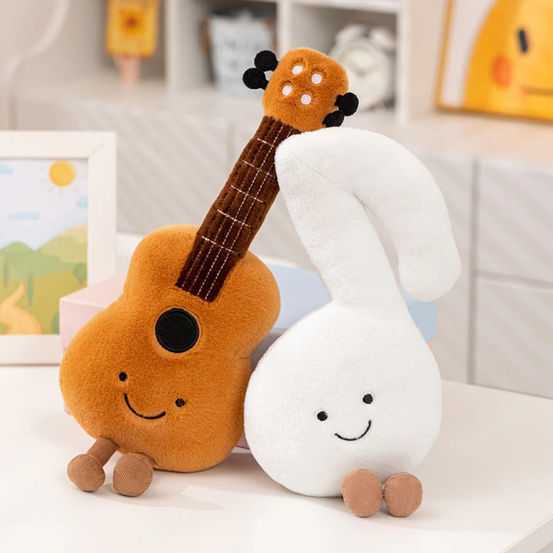 Cute Brown Violin Plush Toy with Smile Face - Image 5