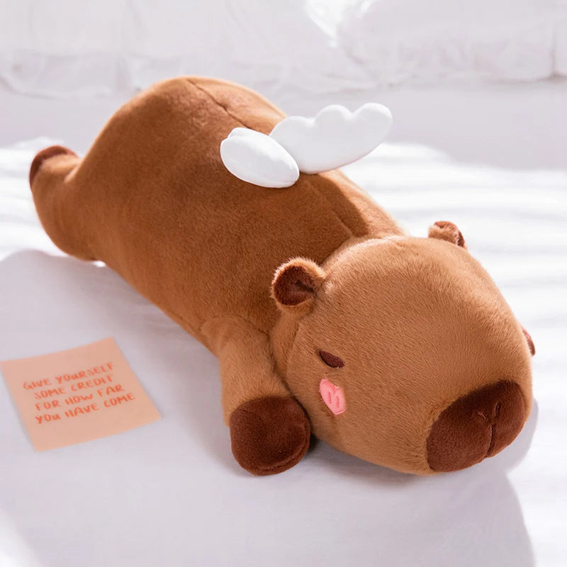 Brown Deer Plush Body Pillow with Angel Wings - Image 8