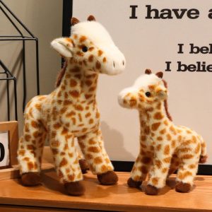 Soft Cream and Brown Spotted Giraffe Plush