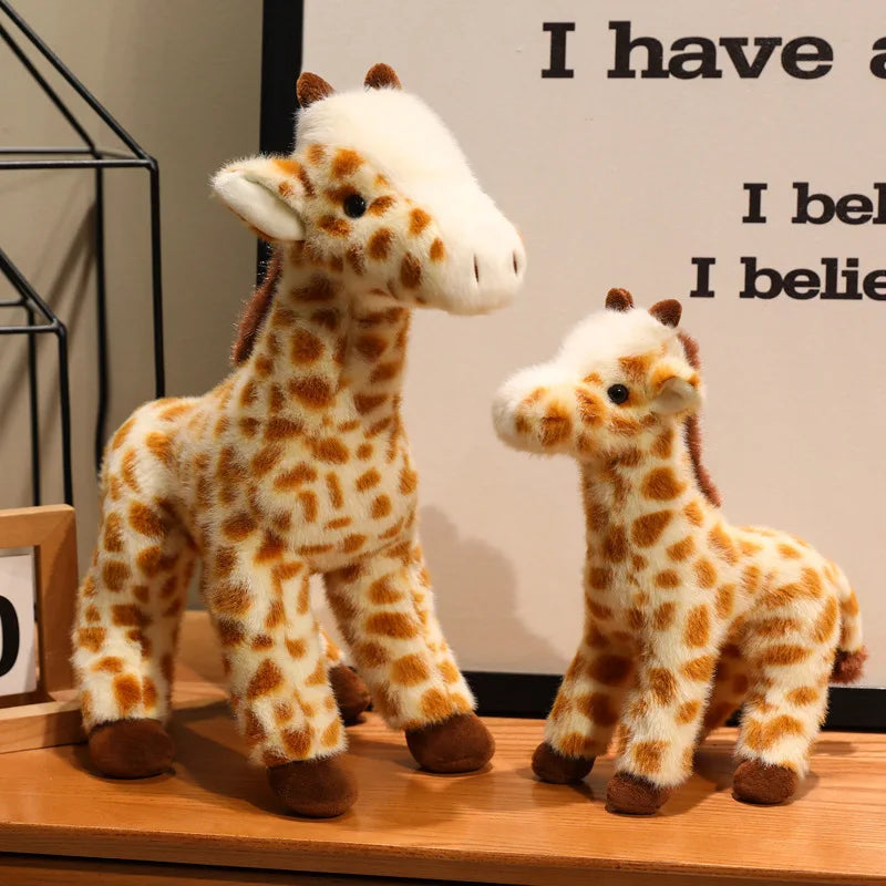 Soft Cream and Brown Spotted Giraffe Plush