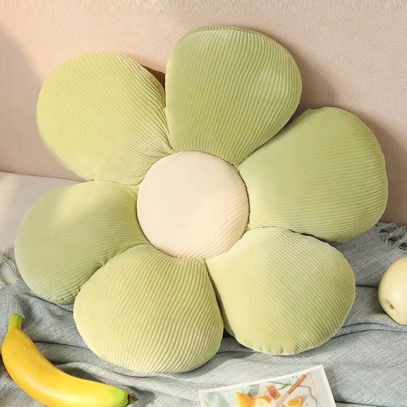 Soft Ribbed Flower Floor Cushion - Image 8