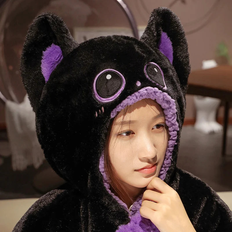 Brown Capybara Plush Animal Hood with Scarf & Paws - Image 5