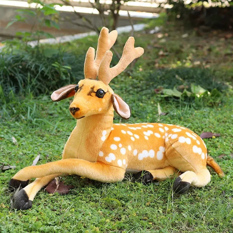 Spotted Deer Mother and Fawn Plush Toy - Image 3