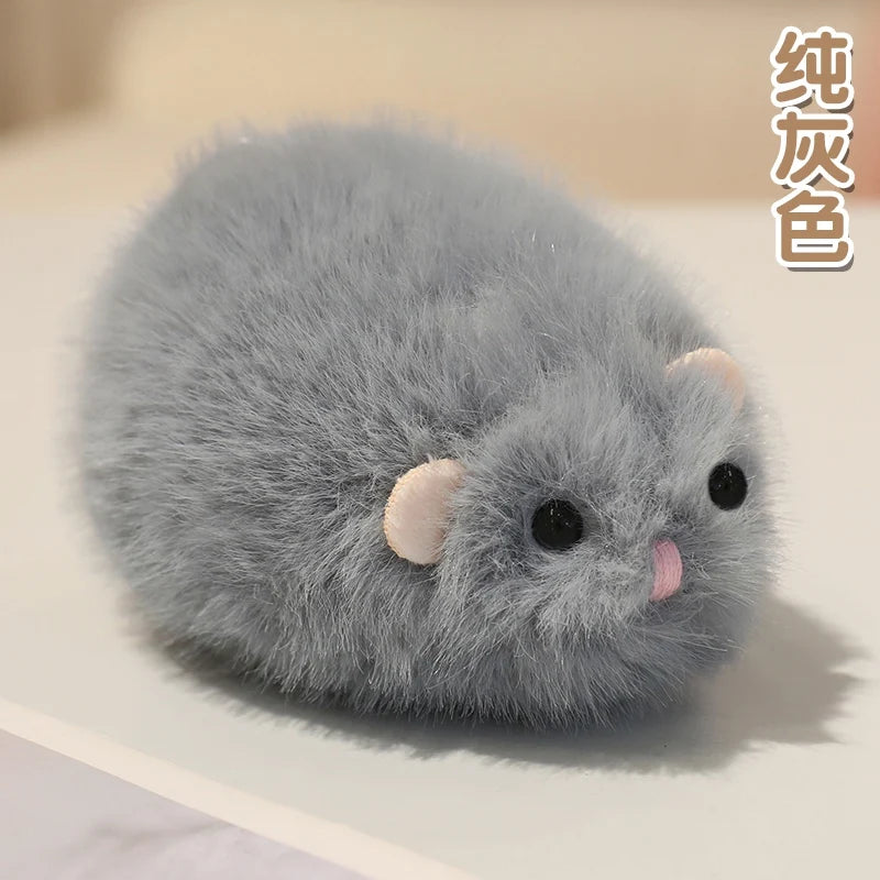 Chubby Mottled Orange Hamster Plush - Image 7