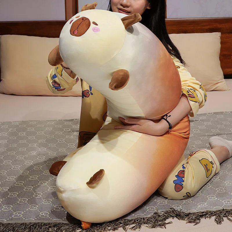 Cute Orange Gradient Baguette Plush Body Pillow - Image 2
