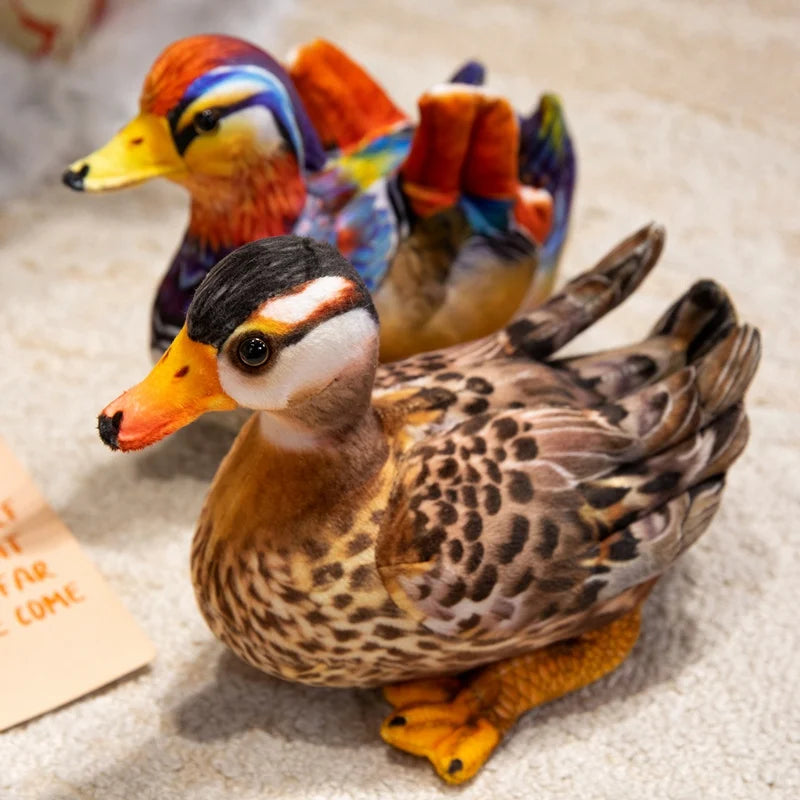 Vibrant Multi-Color Mandarin Duck Plush - Image 2