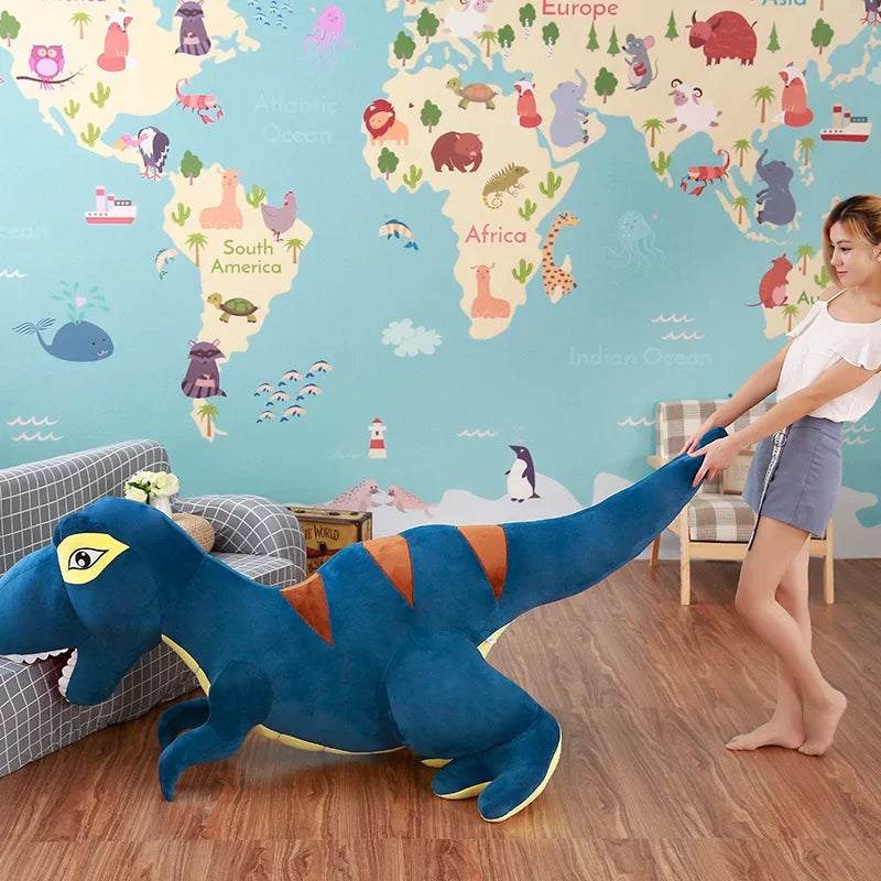 Soft Blue T-Rex Roaring Dinosaur Plush - Image 4