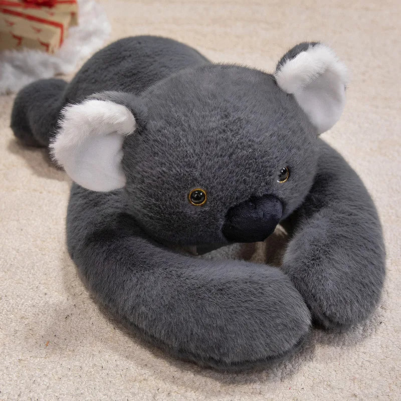 Cuddly Light Brown Lying Sloth Plush - Image 6