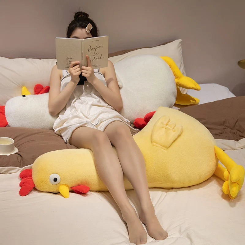 Oversized Yellow Chicken Long Neck Plush Pillow - Image 2