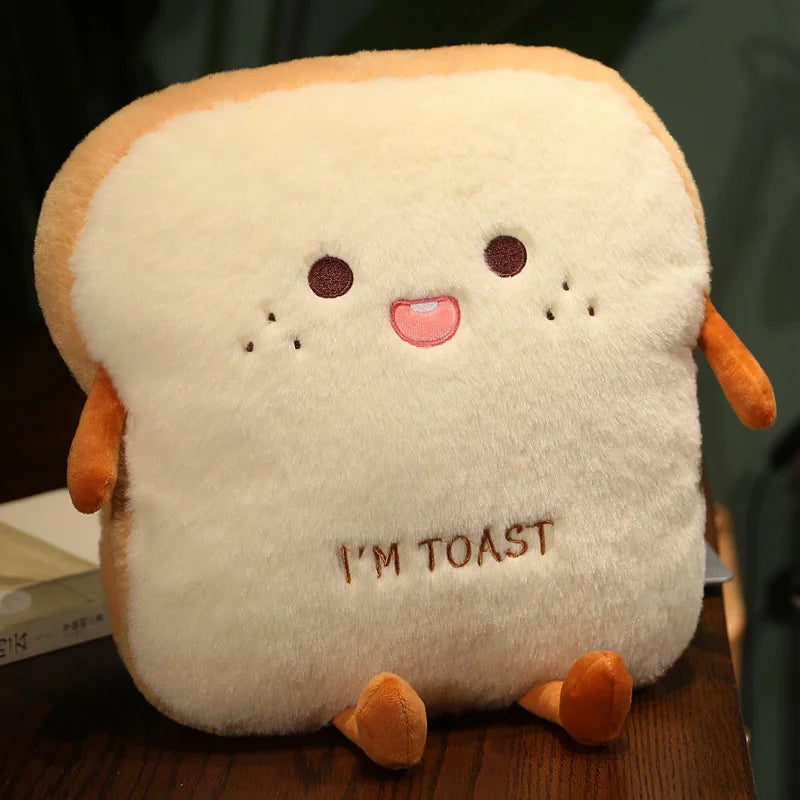 Cute Toast Plush Pillow with 'I'M TOAST' - Image 7