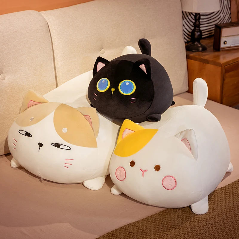Chubby Cat Plush Pillow with Diverse Styles - Image 4
