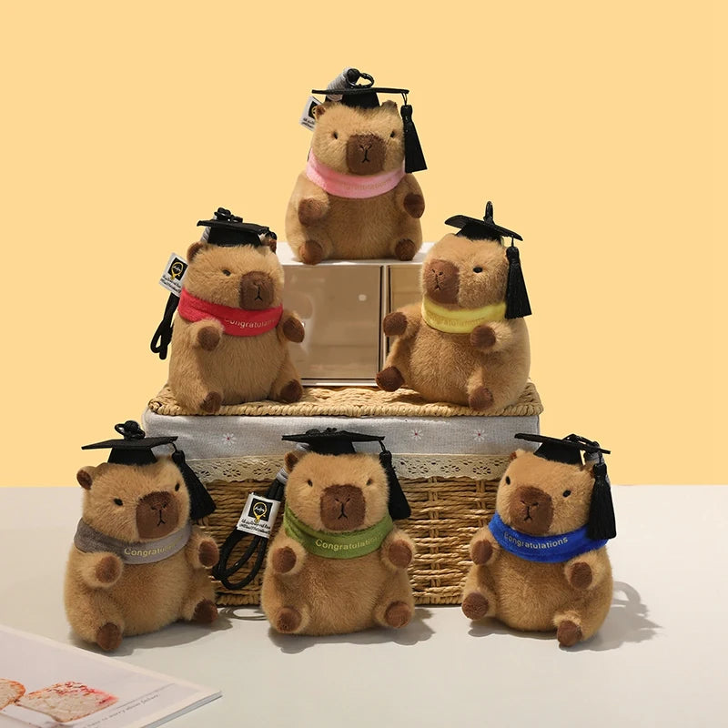 Adorable Graduation Plush Keychain with Ribbon - Image 5