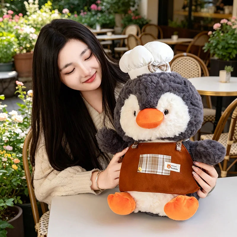 Cute Baker Penguin Plush Toy with Chef Hat - Image 5