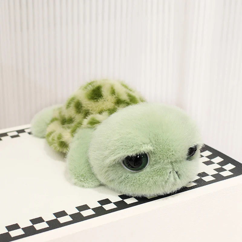 Cute Big-Eyed Green Turtle Plush - Image 3