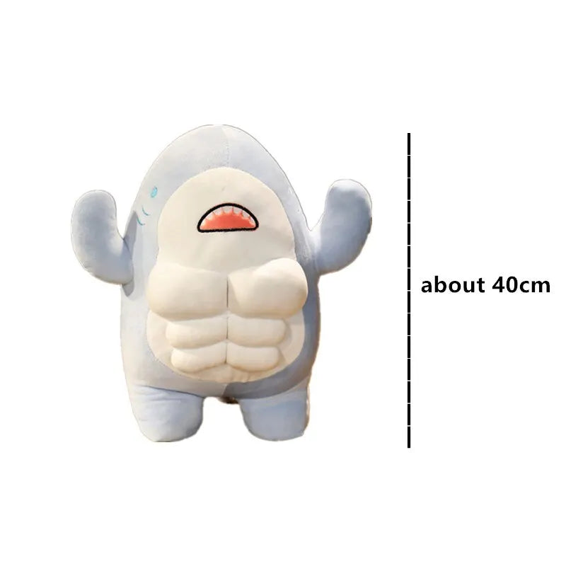 Funny Muscle Shark Plush Toy - Image 6
