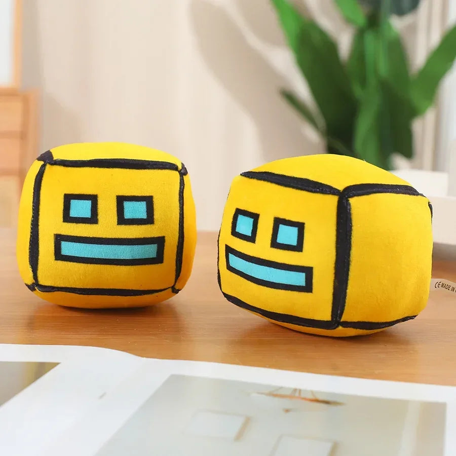 Set of 4 Vibrant Pixel Cube Plush Toys - Image 4