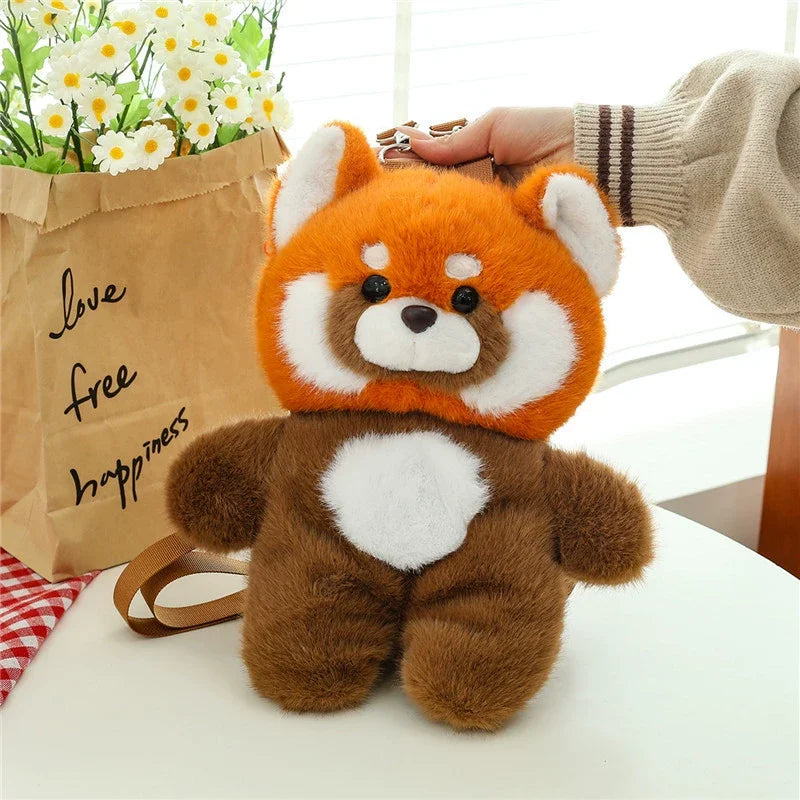 Cute Red Panda Plush Crossbody Bag - Image 5