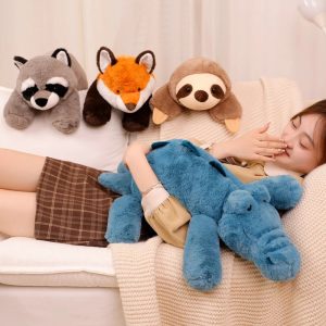 Cute Teal Crocodile Hot Water Plush